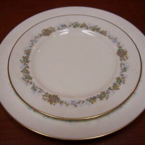 Noritake Southgate Dinnerware Set: Footed Cup, Saucer, Salad Plate